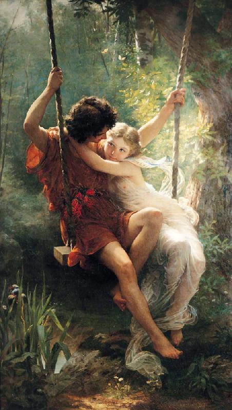 Pierre-Auguste Cot Springtime1 China oil painting art